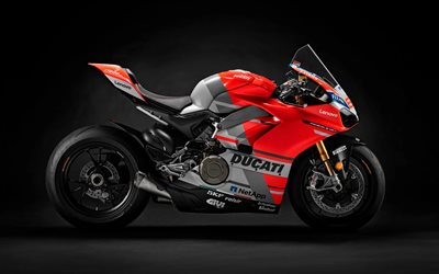 Ducati Panigale V4, 4k, side view, 2023 bikes, superbikes, 2023 Ducati Panigale V4, italian motorcycles, Ducati