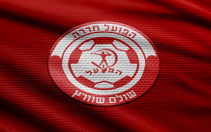 logotipo de tela hapoel hadera, 4k, fondo de tela roja, ligat haal, bokeh, fútbol, logotipo de hapoel hadera, fútbol americano, hapoel hadera emblema, hapoel hadera, liga premier israelí, club de fútbol israelí, hapoel hadera fc