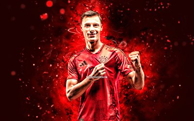 gabriel vidovic, 4k, kırmızı neon işıklar, bayern münih fc, bundesliga, hırvat futbolcuları, gabriel vidovic 4k, futbol, fc bayern münih, gabriel vidovic bayern münih