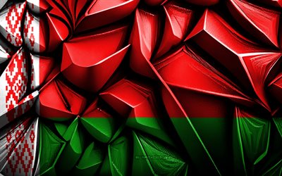 vitryssland, 4k, 3d  kreativ struktur, vitryssland 3d, europa, 3d  konst, belarus, europeiska länder