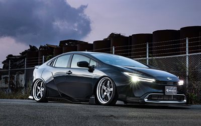 kuhl racing 60r gtw, 4k, sintonización, 2024 coches, jinetes bajos, jdm, toyota prius, autos japoneses, kuhl racing, toyota