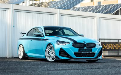 manhart mh2 500 ii, 4k, réglage, 2025 voitures, g42, bmw m2, supercars, bmw blud m2, bmw m2 g42, voitures allemandes, 2025 bmw m2, bmw
