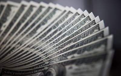 100 dollar banknotes, 4k, macro, money, 100 dollar bill, currency signs, business concepts, fan of dollars, dollars, finance, banknotes, money making, dollars patterns, financial concepts