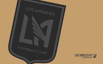로스 앤젤레스 fc 로고, 4k, 금 배경, 탄소 예술, 로스 앤젤레스 fc 엠블럼, 미국 축구 클럽, mls, 미국, 로스 앤젤레스 fc, 축구, 로스 앤젤레스, 메이저 리그 축구