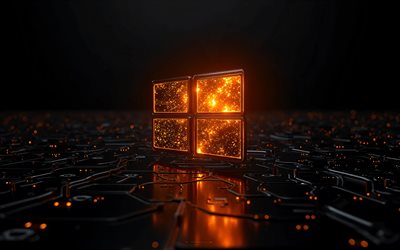 windows 10 brennlogo, 4k, schwarzer hintergrund, leuchtendes windows 10 logo, windows 10 emblem, windows 10 logo, windows 10, windows logo, windows zeichen, windows