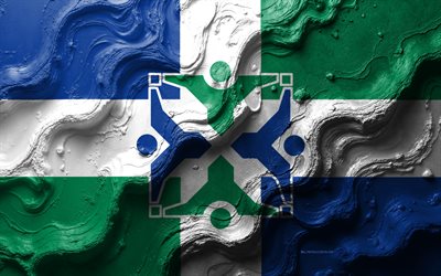 bandeira da colômbia, 4k, textura de onda de pedra, bandeiras de cidades americanas, bandeira 3d da colômbia, eua, bandeira da cidade de columbia, colômbia, missouri