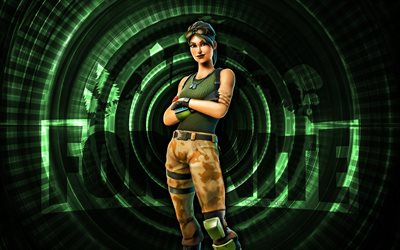 camuflaje vintage ramírez fortnite, 4k, fondo espiral verde, fortnite, creativo, piel camo vintage ramírez, piel fortnite camo vintage ramírez, camo vintage ramírez, personajes fortnite