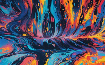 4k, منحنيات ملونة, موجات مجردة, مبدع, بقع الطلاء, التجريد الملونة, موجات مجردة ملونة, خلفية متموجة مجردة, منحنيات مجردة, عمل فني, خطوط ملونة, خلفيات مجردة