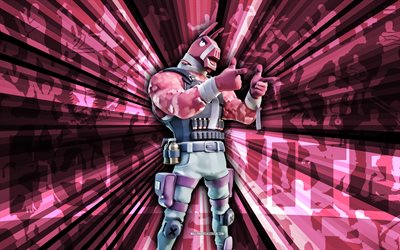 4k, Lt John Llama, pink rays background, Lt John Llama Skin, Lt John Llama Fortnite, abstract art, Fortnite Lt John Llama Skin, Fortnite characters, Fortnite, creative art