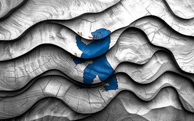 4k, buskerud flagge, grafschaften norwegens, 3d wellenfahnen aus holz, tag von buskerud, flagge von buskerud, norwegen, buskerud holzfahne, norwegische landkreise, buskerud