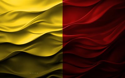 4k, bandeira de são severo, cidades da itália, bandeira 3d de san severo, itália, textura 3d, são severo, dia de são severo, símbolos nacionais italianos, arte 3d, bandeira da cidade de san severo