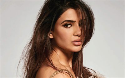 सामंथा रुथ प्रभु, 4k, चित्र, बेज रंग की पोशाक, भारतीय अभिनेत्री, फोटो शूट, बॉलीवुड, पूरा करना, भारतीय फैशन मॉडल, सामन्था रुथ प्रभु फोटोशूट