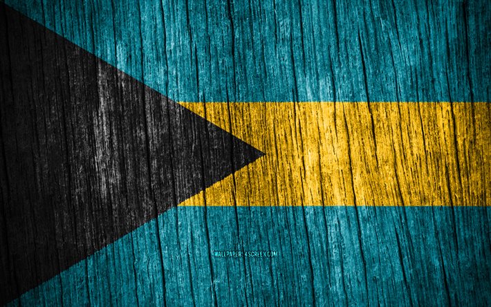 4k, flagge der bahamas, tag der bahamas, nordamerika, hölzerne texturfahnen, bahamische flagge, bahamische nationalsymbole, nordamerikanische länder, bahamas-flagge, bahamas
