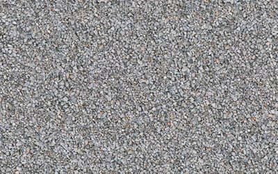 small gravel texture, 4k, gray stone texture, gray gravel texture, stone background, gravel background, small gravel