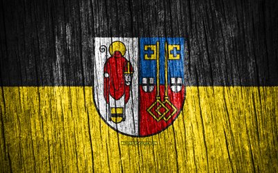 4k, krefelds flagga, krefelds dag, tyska städer, flaggor med trästruktur, tysklands städer, krefeld, tyskland