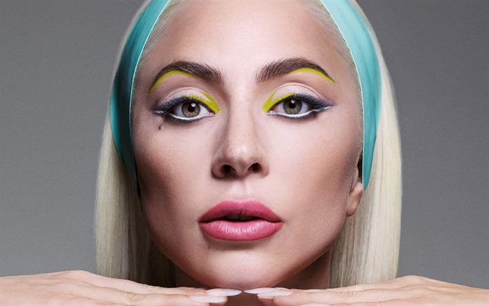 Lady Gaga, portrait, 4k, american singer, world star, photoshoot, makeup, Stefani Joanne Angelina Germanotta