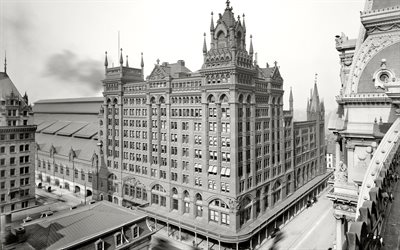 뉴욕, 미국, 빈티지 사진, 1904, 이전 사진 뉴욕의