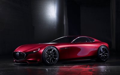 2015, red, the concept, mazda, car, vision, concept