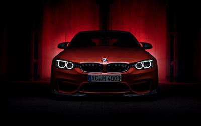 coupe, bmw, tuning, sport, acs4, ac schnitzer, 2015, darkness, front view