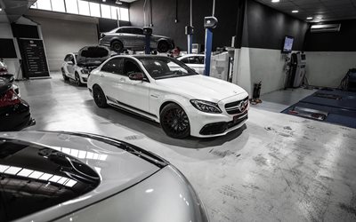 limousine, 2015, pp-performance, mercedes-amg c63, tuning, atelier, weiß