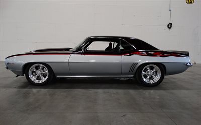 tribute, z28, cars, chevrolet camaro, 1969, coupe, retro