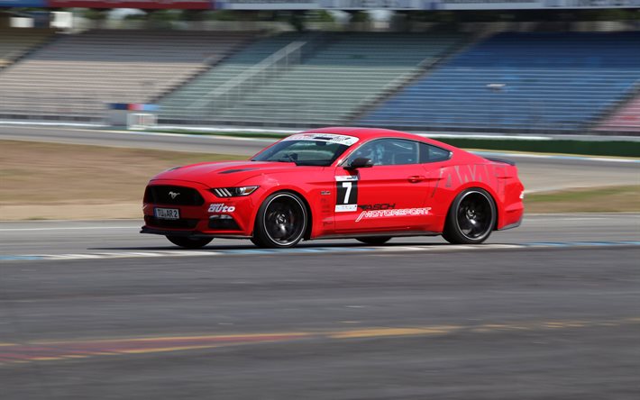 2015, kw automotive, ford mustang, rot, spur, drehen
