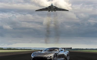 aston martin, 2016, vulcain, le terrain d'aviation, automobile, chasse