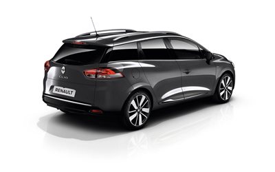 renault, wagon, iconic, clio, 2015, rear view
