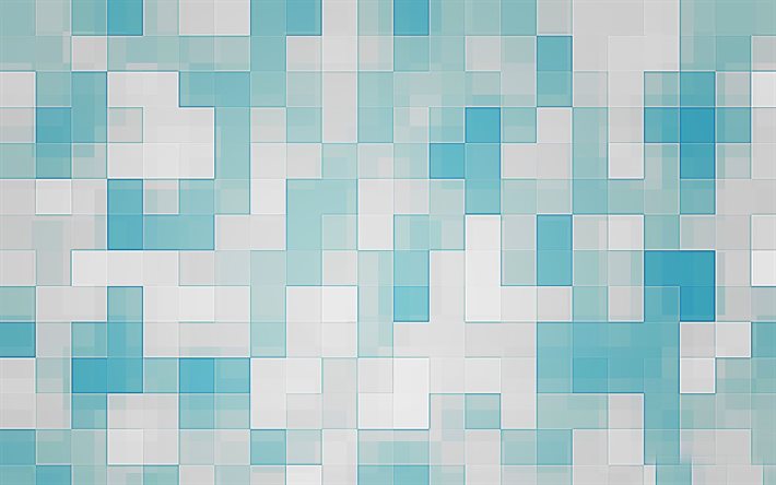 mosaico, quadrados, textura, plano de fundo