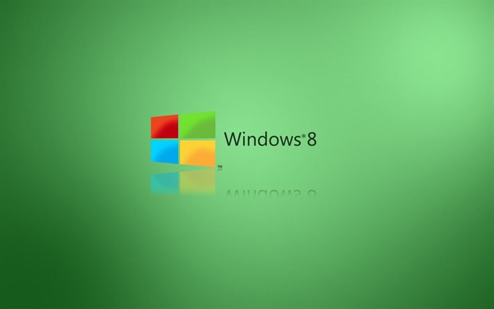windows 8, grüner hintergrund
