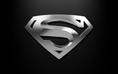 minimalismus, superman-emblem, superman, metall