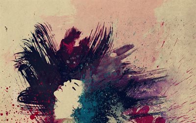 ragazza, figura e astrazione