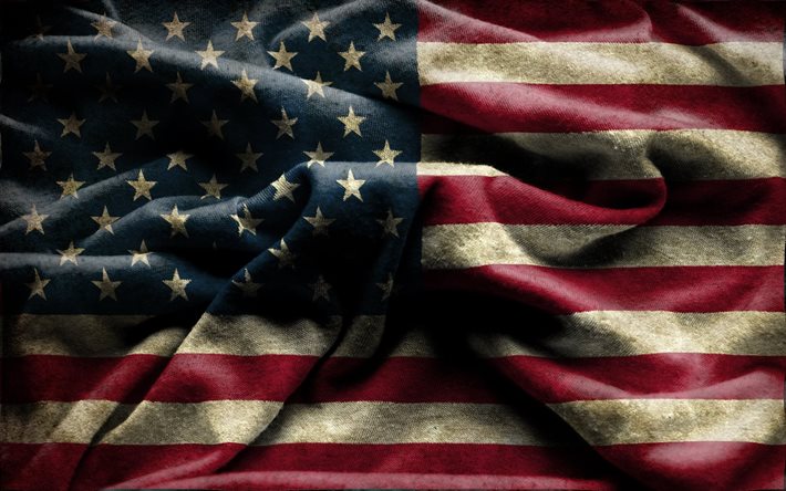 etats-unis, le tissu, le drapeau américain, drapeau