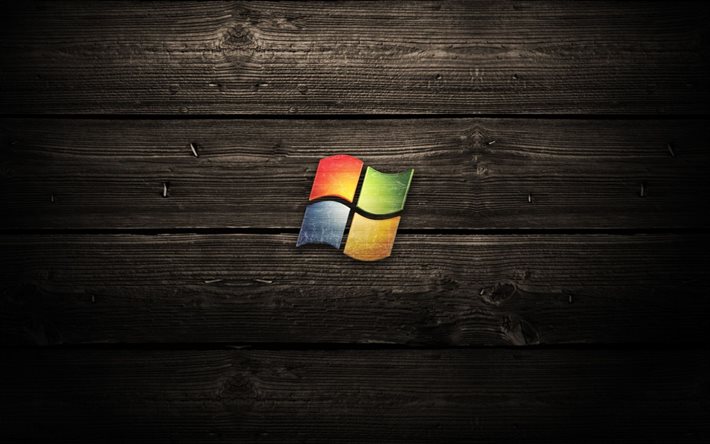 Windows, de Microsoft, logotipo, árbol