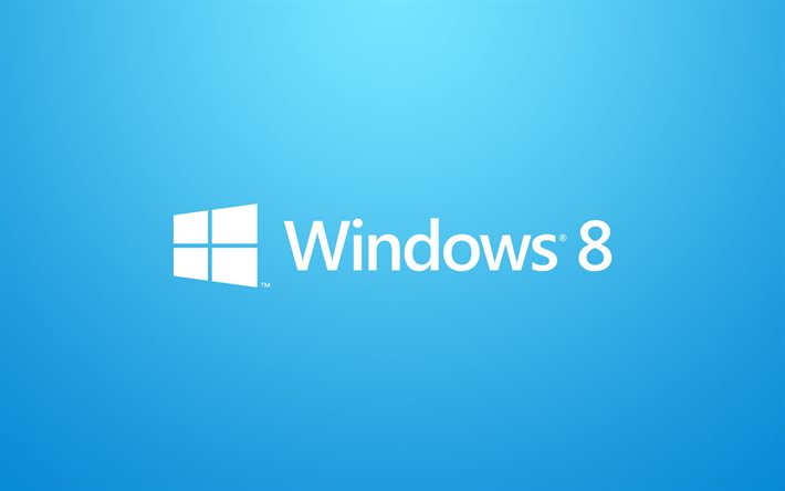 windows 8, sparare, blå bakgrund