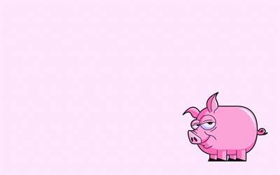 بساطتها, الخنزير الوردي, خلفيات