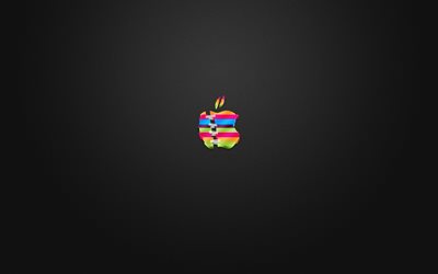 apple, minimalizm, soyutlama, karanlık arka plan, elma