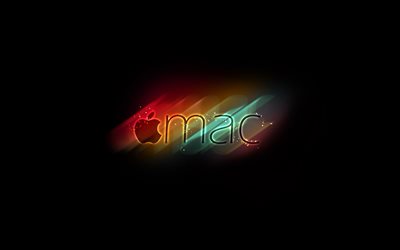 logotyp, apple macintosh, abstraktion, varumärken