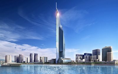 dubai, emirati arabi uniti, i grattacieli di dubai