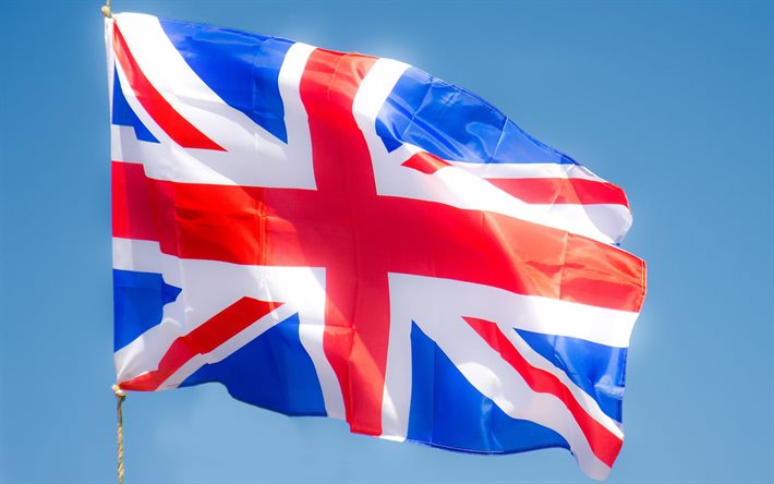İngiltere, bayrak, gökyüzü