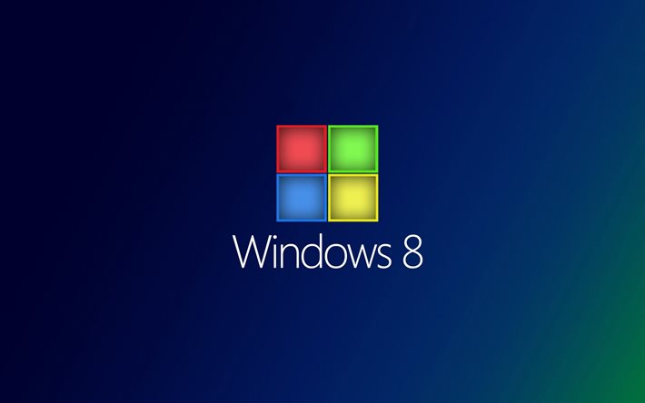 보호기, 파란색 배경, microsoft, windows8