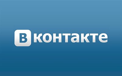 vkontakte, protector, logotipo, sinini de fondo