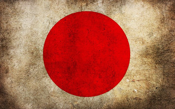 बनावट, जापान का ध्वज, ग्रंज