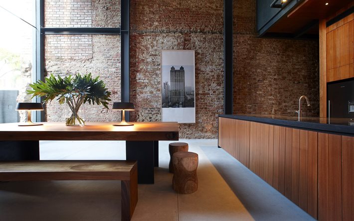 kitchen, furniture, modern interior