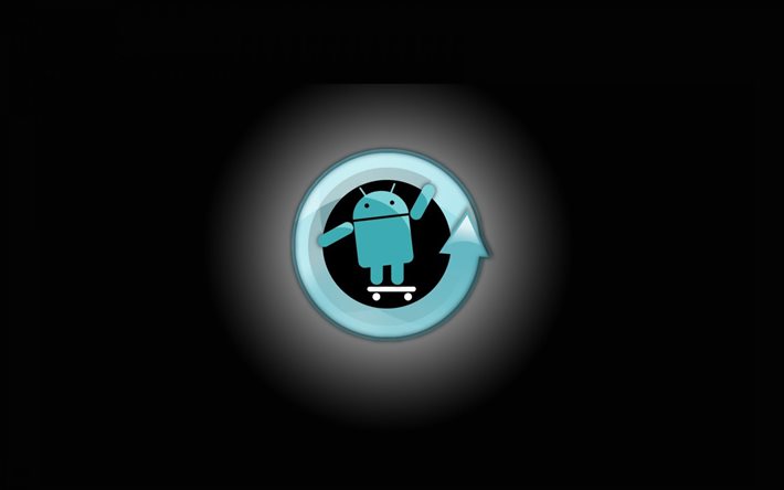 logotipo de android, protector, cyanogenmod