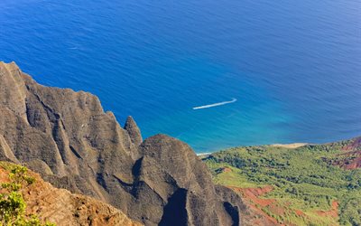 kauai, hawaii, kalalau lookout, usa
