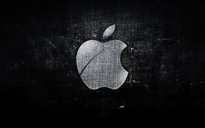 logo di apple, epl, sfondo nero