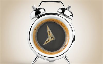 알람 시계, 커피, 창의적인
