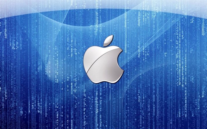 epl, apple, le logo, arrière-plan numérique