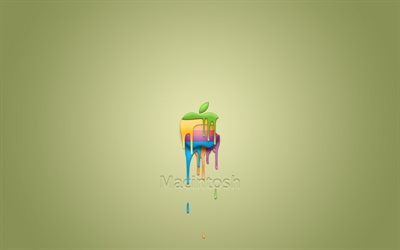 apple macintosh, logotyp, kreativ